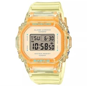 Baby-G G-Shock Women's Digital Yellow Resin Watch